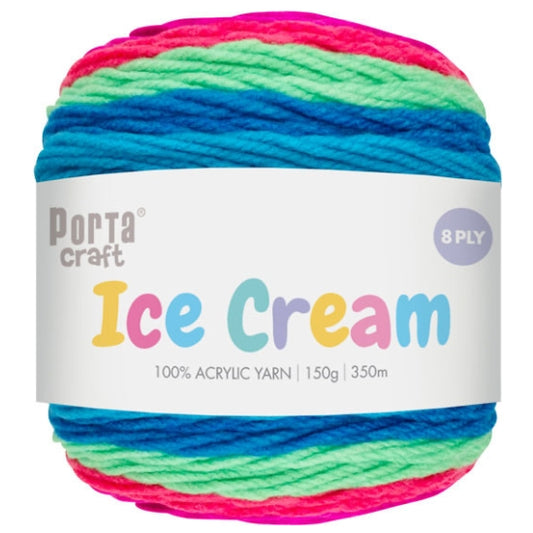 Ice Cream Yarn 150g 8ply - Little Pixie