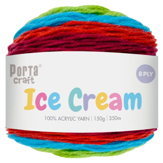 Ice Cream Yarn 150g 8ply - Magician