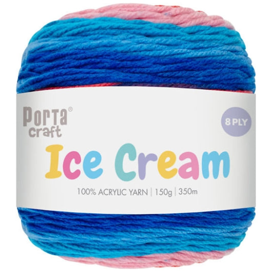 Ice Cream Yarn 150g 8ply - Salt Lake