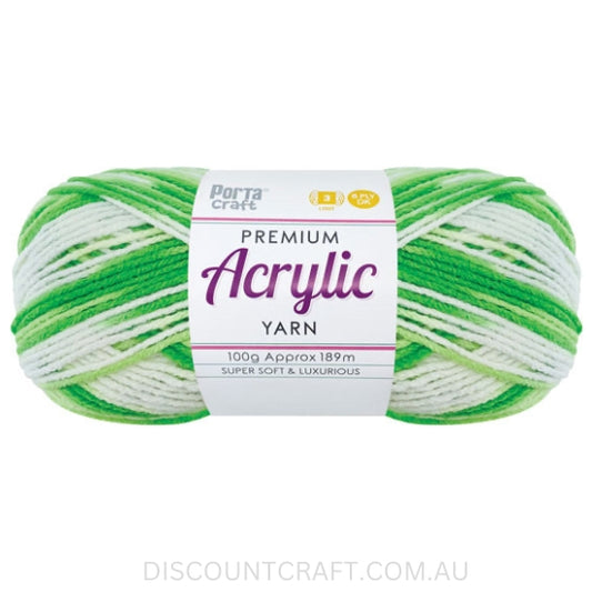 Acrylic Yarn 100g 189m 8ply - Lime Time