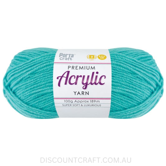Acrylic Yarn 100g 189m 8ply - Sea Foam