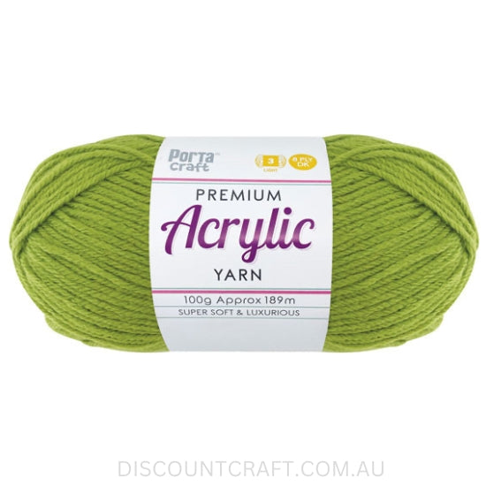 Acrylic Yarn 100g 189m 8ply - Tree Frog