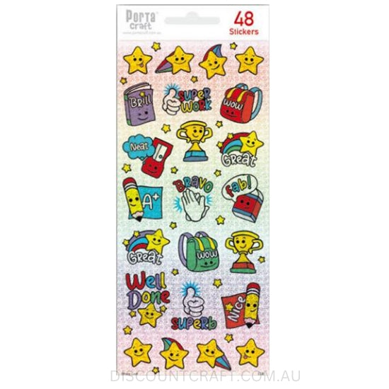 Prismatic Merit Stickers 46pk