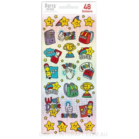 Prismatic Merit Stickers 46pk