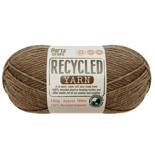 Recycled Yarn 100g 8ply - Cinnamon Melange