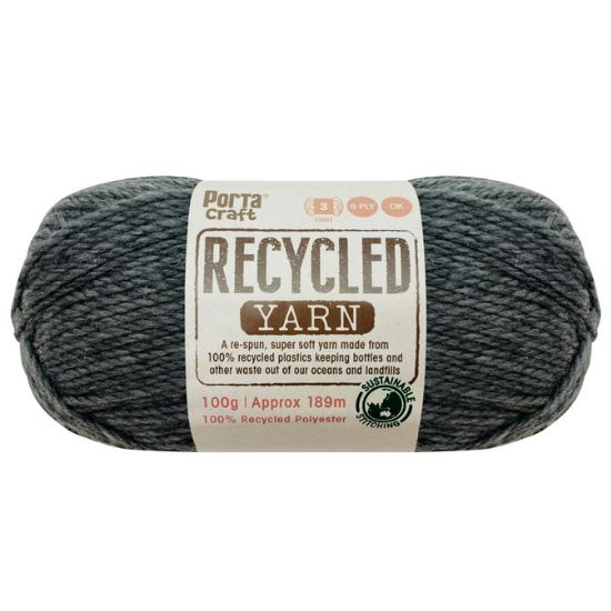 Recycled Yarn 100g 8ply - Granite Melange