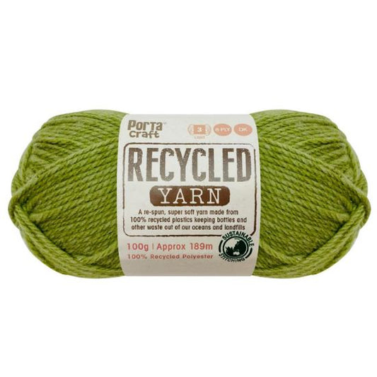 Recycled Yarn 100g 8ply - Matcha Melange