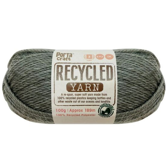 Recycled Yarn 100g 8ply - Smokestack Melange