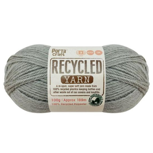 Recycled Yarn 100g 8ply - Stone Melange