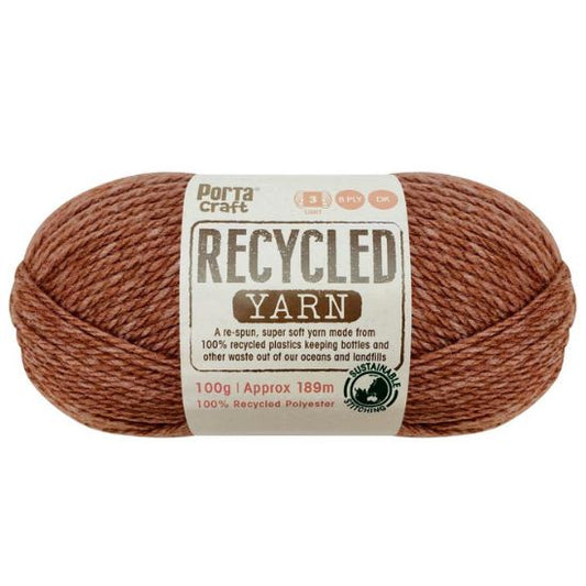 Recycled Yarn 100g 8ply - Tamarind Melange