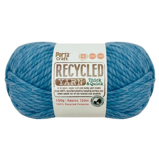 Recycled Yarn 150g 12ply - Cornflower Melange