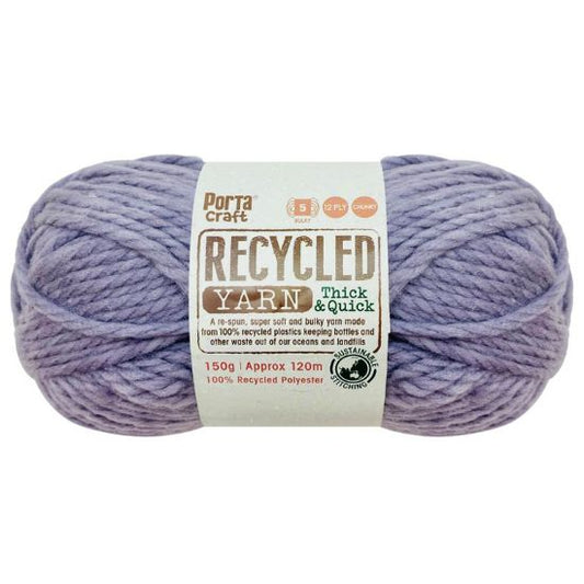 Recycled Yarn 150g 12ply - Lavender Melange