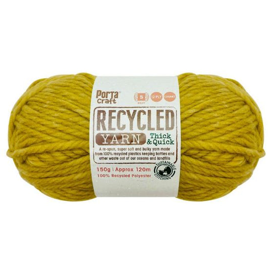 Recycled Yarn 150g 12ply - Olive Melange