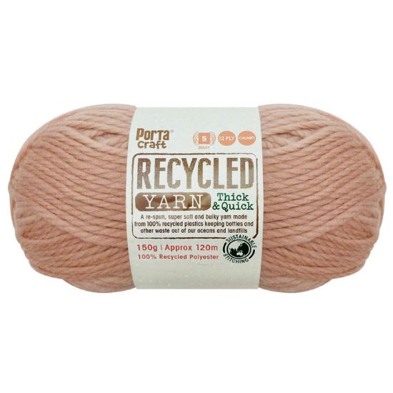 Recycled Yarn 150g 12ply - Solid Dusty Pink