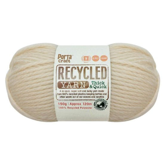 Recycled Yarn 150g 12ply - Solid Whipped Cream