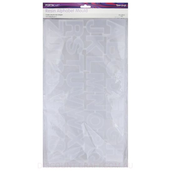 Resin Silicon Mould - Alphabet 352x190mm
