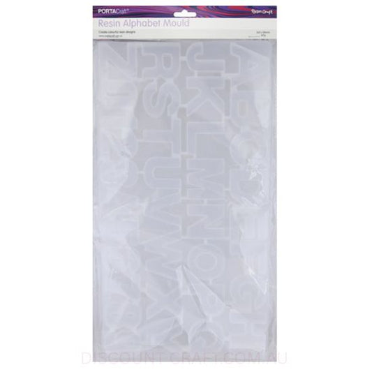 Resin Silicon Mould - Alphabet 352x190mm