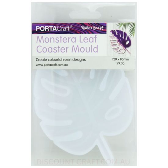 Resin Silicon Mould - Monstera Leaf Coaster 120x85mm