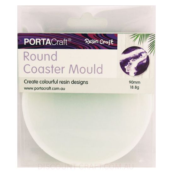 Resin Silicon Mould Round - Coaster 90mm