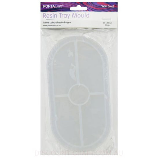 Resin Silicon Mould Tray - Oval 180x94mm
