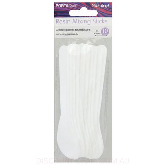 Resin Tool Mixing Sticks - 125x28mm 10pk