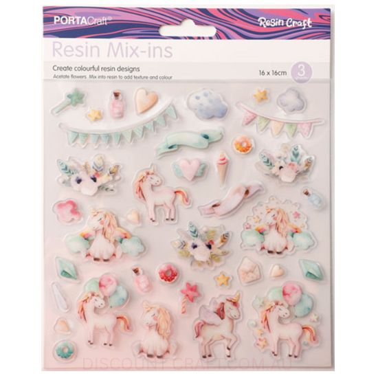 Resin Mix-Ins - Magical 160x160mm 3 Sheets