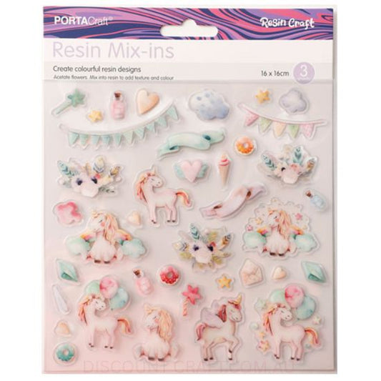 Resin Mix-Ins - Magical 160x160mm 3 Sheets