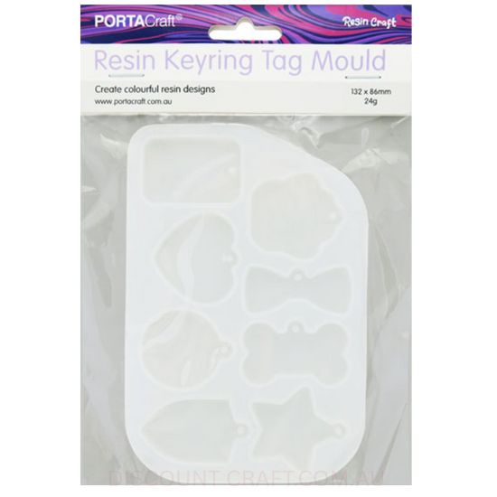 Resin Silicon Mould - Keyring Tags 132x86mm