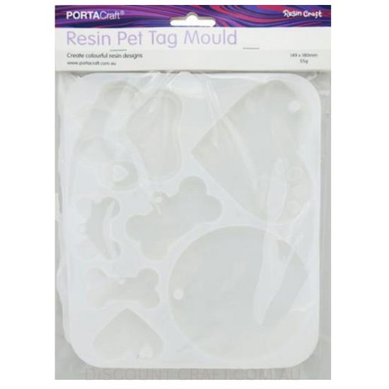 Resin Silicon Mould - Pet Tags 149x180mm