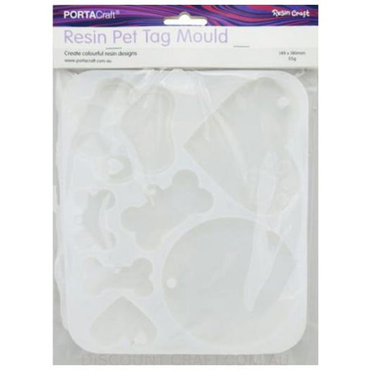 Resin Silicon Mould - Pet Tags 149x180mm