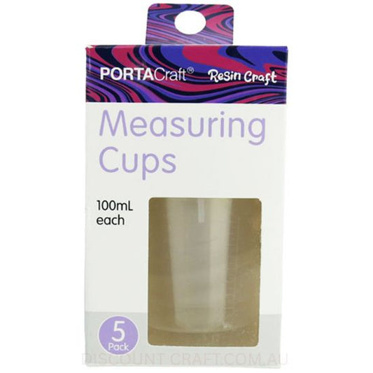 Resin Tool Measuring Cups - 100ml 5pk