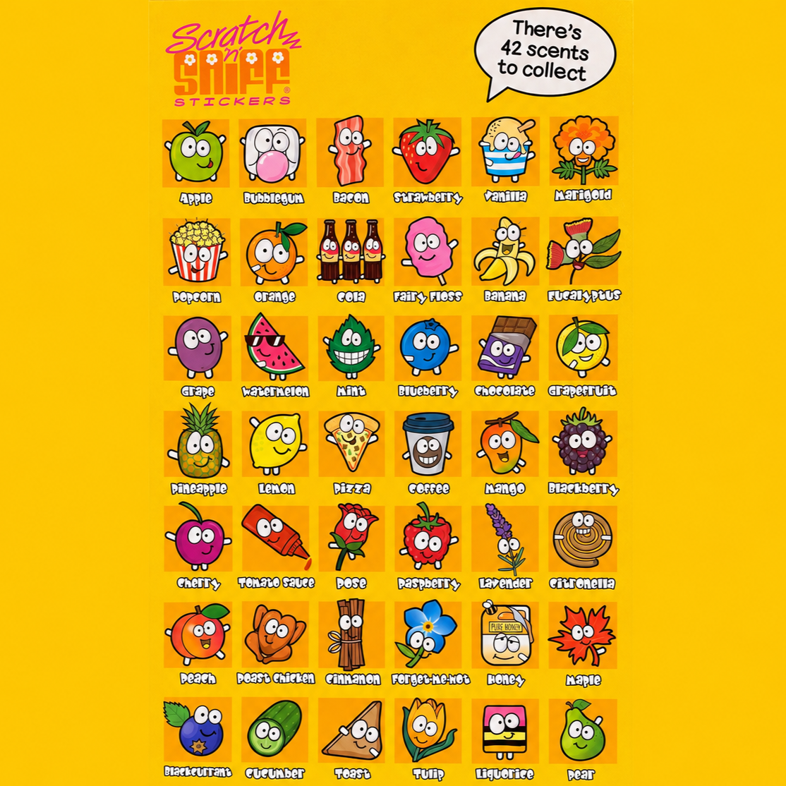 Scratch n Sniff sticker scents at Discount Craft Australia