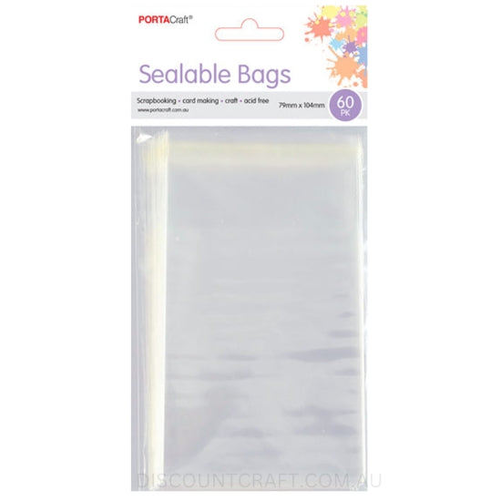 Sealable Bag 79x104mm 60pk