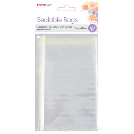 Sealable Bag 79x104mm 60pk