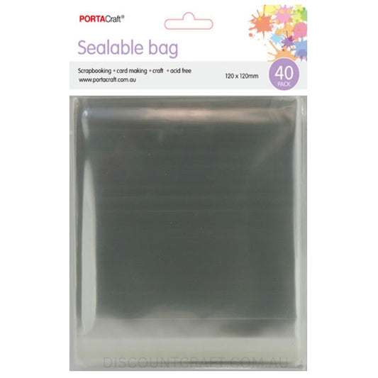 Sealable Bags 120x120mm 40pk