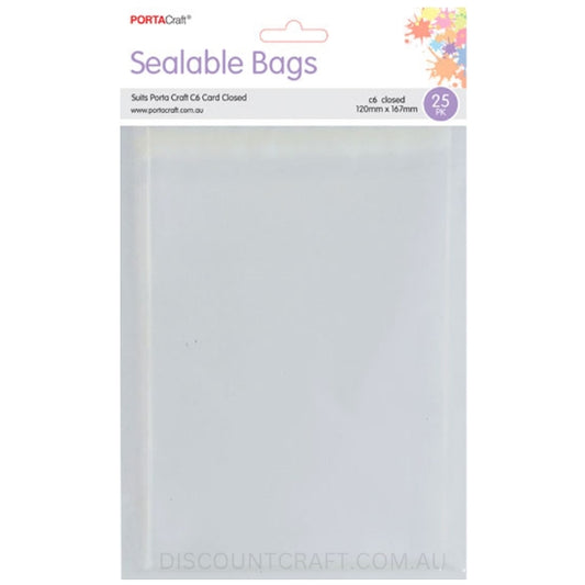 Pack of 250 - Multi C6 Card Cello - 30 Micron Cellophane Clear Display Bags  for Holding up to 10 C6 Cards and Envelopes - 130mm x 165mm plus 40mm Self  Seal