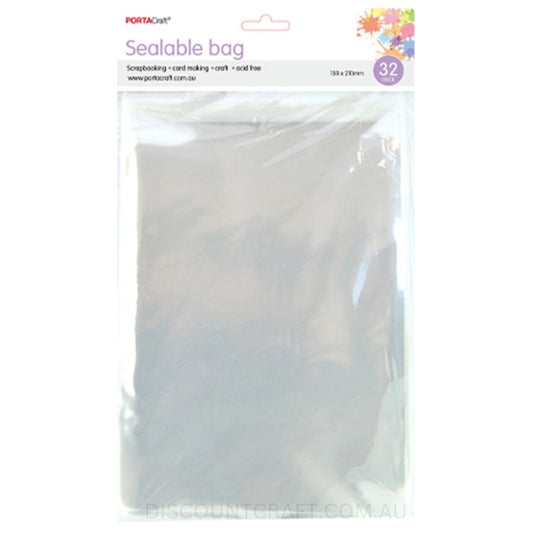 Sealable Bags 150x210mm 32pk