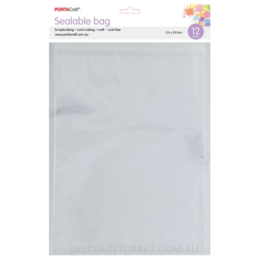 Sealable Bags 210x297mm 12pk
