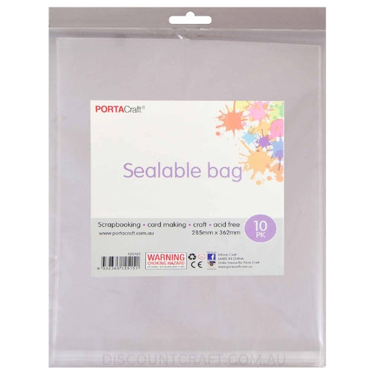 Sealable Bags 285x362mm 10pk