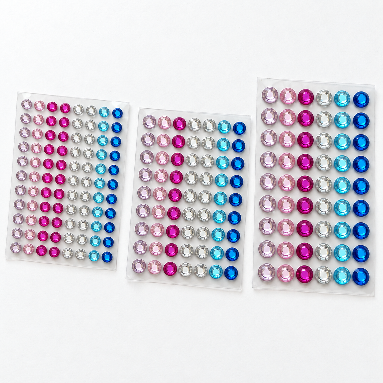 Rhinestones Multi Pack in 8,10,12mm 197pk - Soft Princess