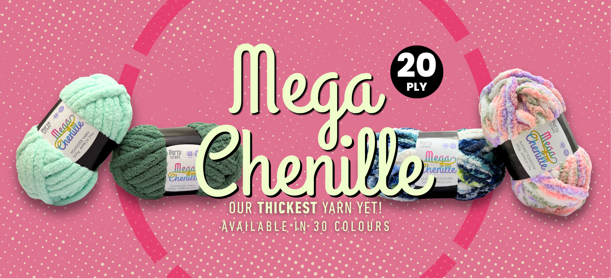 Mega Chenille Yarn Australia