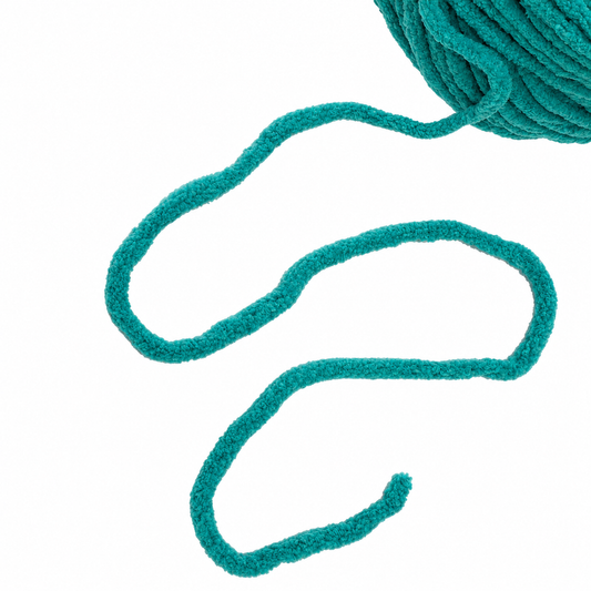 Chenille Blanket Yarn 100g 80m 12ply - Teal