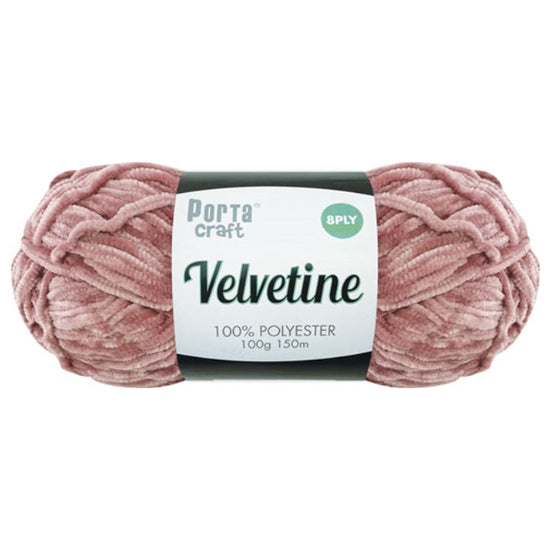 Velvetine Yarn 8ply 100g - Mauve