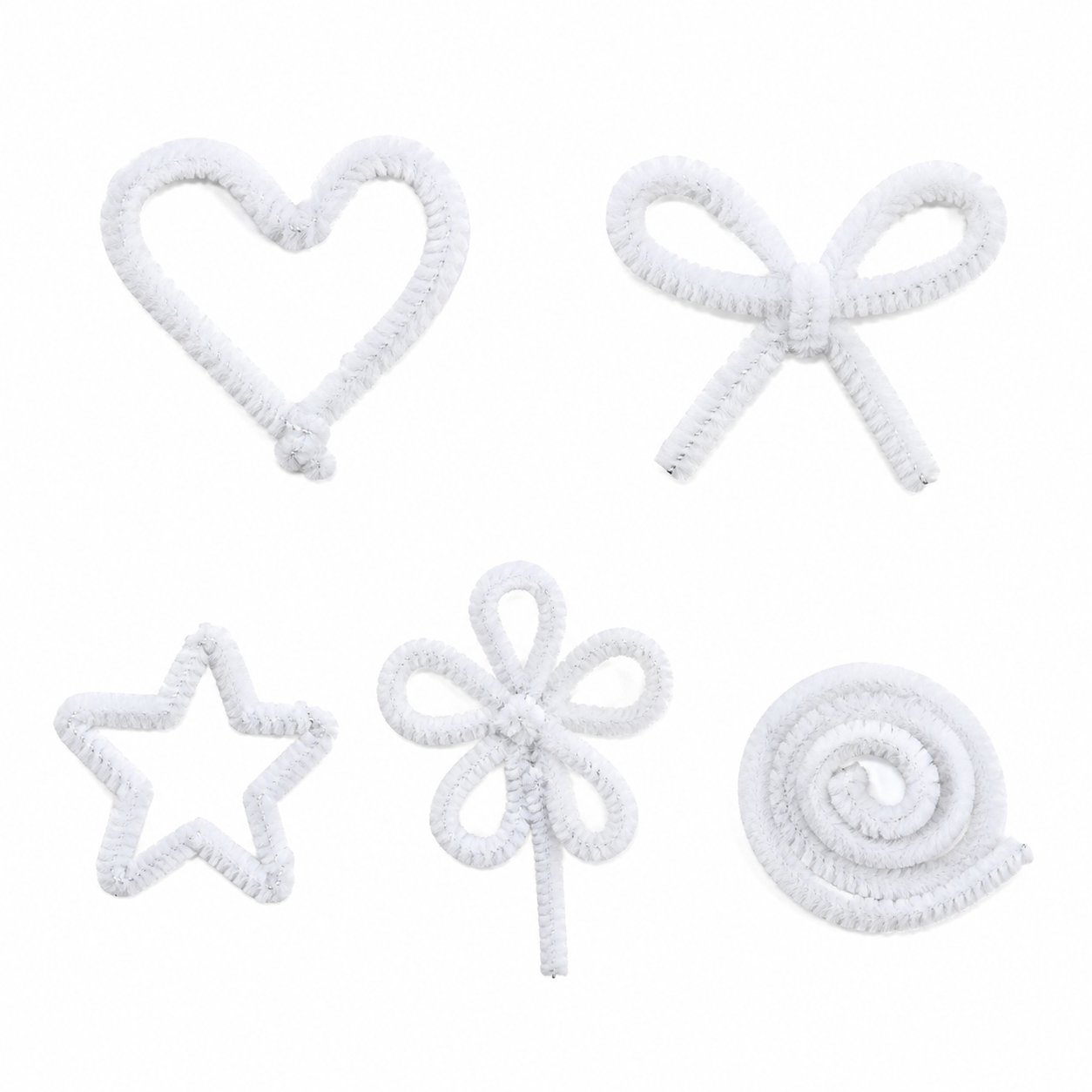 Chenille Stems 6mm 50pk - White