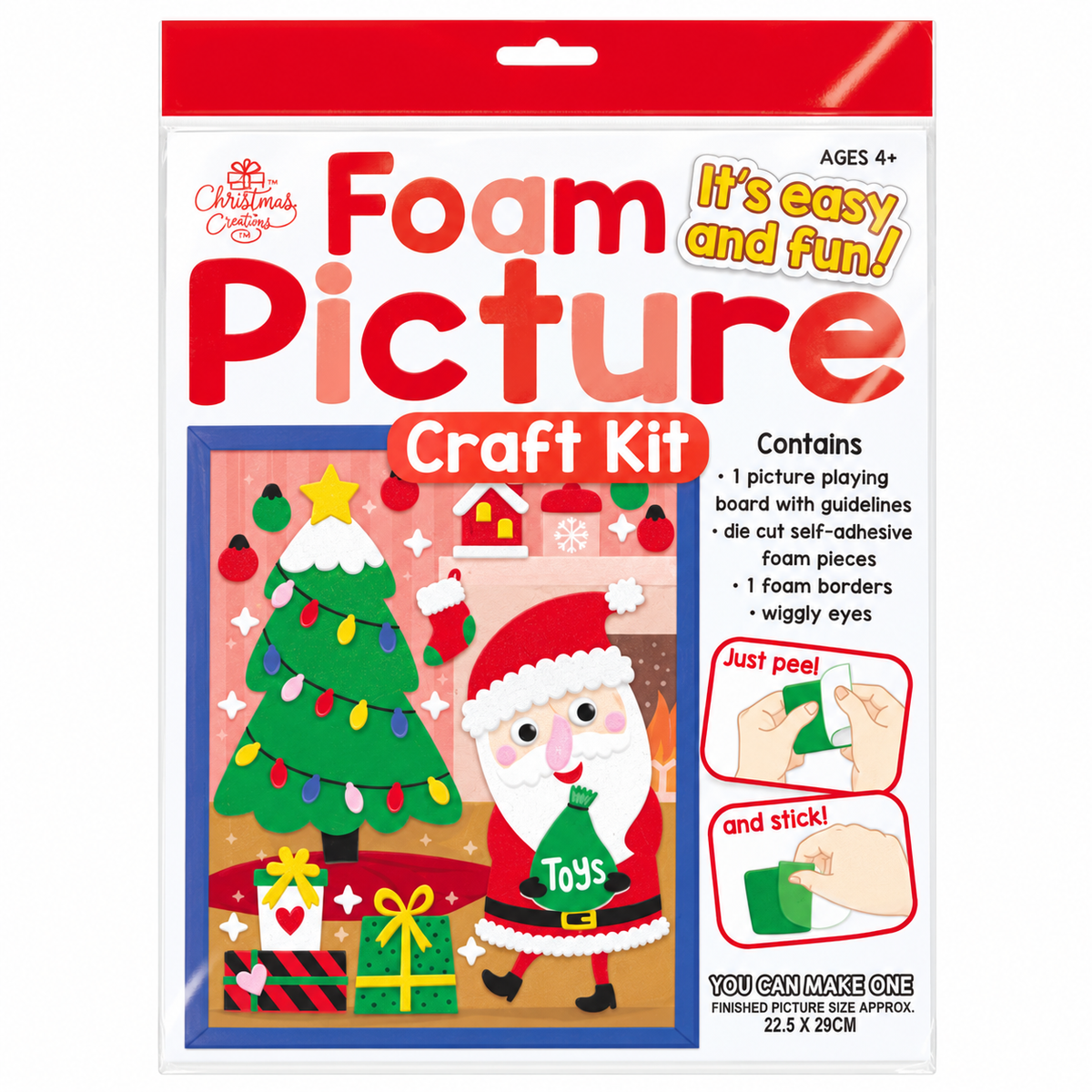 Santa Foam Picture Christmas Craft Kit