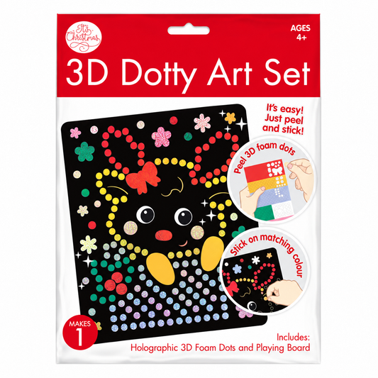 Reindeer 3D Dotty Art Christmas Picture Kit