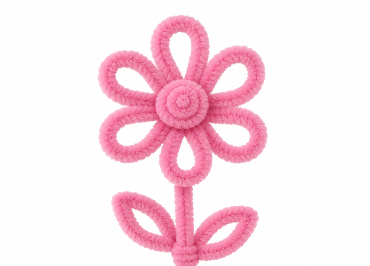 Chenille Stems 6mm 50pk - Light Pink