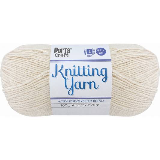 Knitting Yarn 100g 220m 8ply - Solid Fairy Floss (NEW)