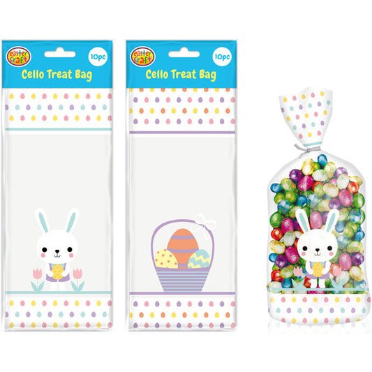 Printed Easter Cello Treat Bags 10pk