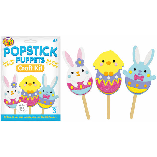 Easter Foam Character Puppet Craft Kit – 3 Pack